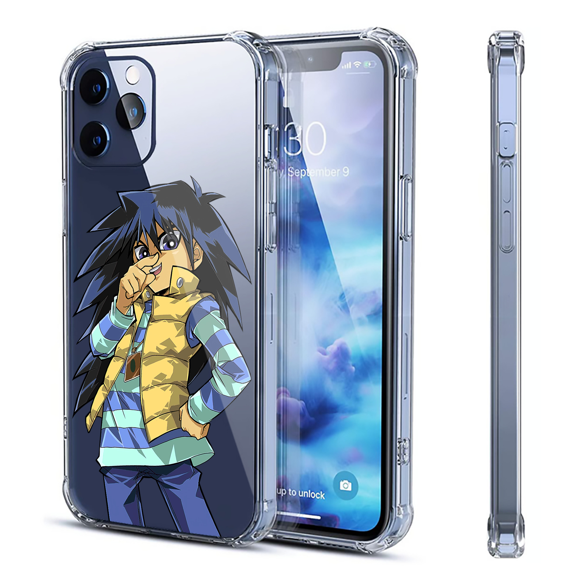 （画像用） 遊☆戯☆王 Yu-Gi-Oh! 【iPhone 12シリーズ対応】透明スマホケース（クリアソフトケース）